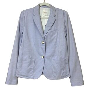 Gap Academy Classic Blazer Jacket Blue White Stripe Womens 4